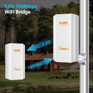 Punte Wi-Fi 5.8GHz, distanță lungă 1-2 km, CPE exterior 900Mbps, punct de acces wireless, wireless bridge point-to-point – imagine 2