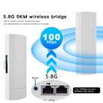 High Quality KuWFi 5.8G 900MBps wireless bridge poe wifi repeater point to point outdoor cpe for wifi item