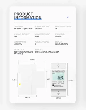 Contor control unitarif 80A – imagine 2