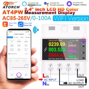 Contor electric monofazat Wi-Fi 4P 100A