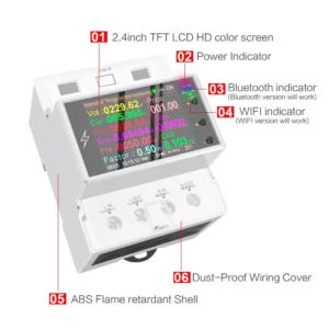 Contor electric monofazat Wi-Fi 4P 100A – imagine 2