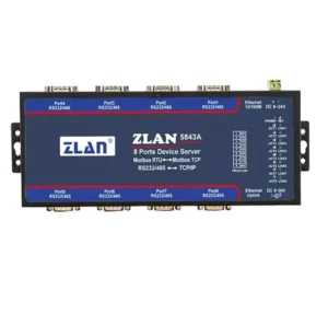 ZLAN5843A 8 canale convertor RS232 RS485 la Ethernet – imagine 2