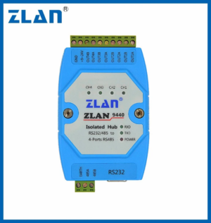 ZLAN9440 Convertor RS232 la RS485 cu 4 canale