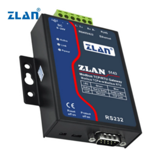 Convertor serial ZLAN5143 Ethernet RJ45 TCP/IP la RS232 RS485 RS422 – imagine 2