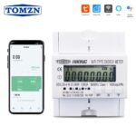 60A TUYA RS485 WiFi contor electric monofazat inteligent / protecție supratensiune / timer