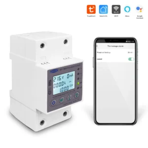 63A Contor electric monofazat multifuncțional cu WiFi