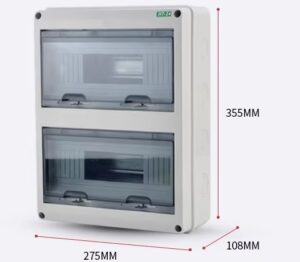 Panou Electric Rezistent la Apă pentru Exterior | Șină DIN | 2-24 Poziții – imagine 2