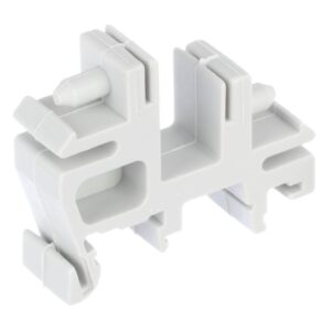 Conector dublu pentru bară din alamă E02 5052 ATRA – montaj rapid în tablou