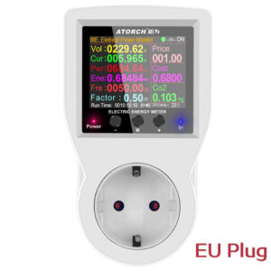 Protector tensiune cu contor energie 16A – analizator consum, protecție completă – imagine 2