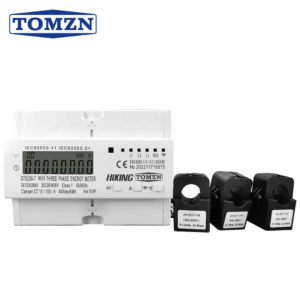 Contor trifazat bidirecțional WiFi Tuya 100A 4P – monitorizare PV în timp real