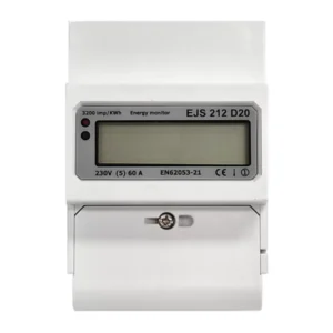 Contor monofazat dublu tarif 60A DIN – EJS 212 D20