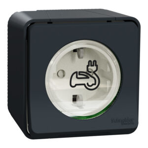 Priză ranforsată pentru încărcare mașină electrică 16A IP55 – Mureva Styl
