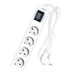 Prelungitor cu protecție la electrocutare TOSVA-16LM – LCD, 16A, protecție completă